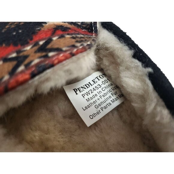 Pendleton Nehalem Genuine Shearling Lined Slippers Aztec Moccasin - Picture 11 of 13